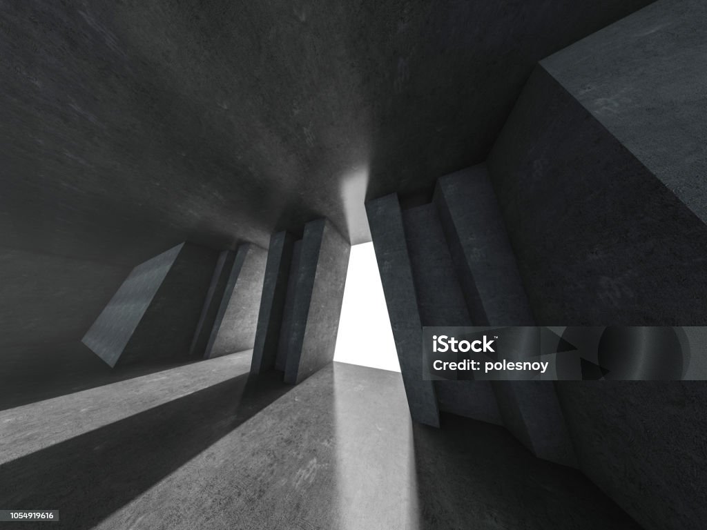Abstract Architecture Rendering Abstract Modern Architecture Background 3d Rendering Stock Photo ...