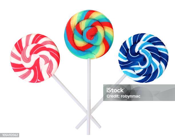 Lollipops — стоковые фотографии и другие картинки Без людей - Без людей, Белый, Белый фон