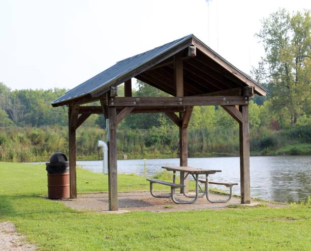 istock Picnic Shelter near Lake 1054921972