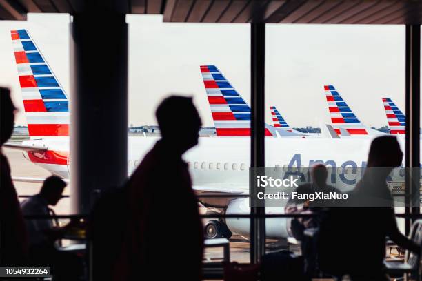 American Airlines Yolcu Ohare Havaalanında Uçak Filosunun Stok Fotoğraflar & Uçak‘nin Daha Fazla Resimleri