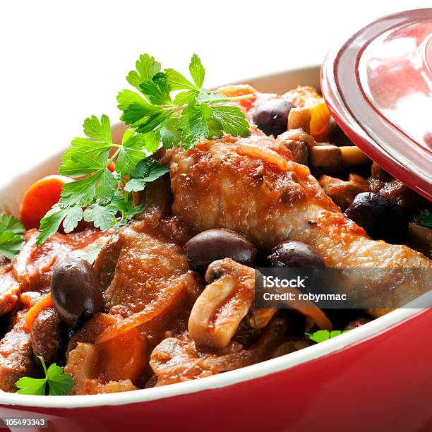 Chicken Casserole Stock Photo - Download Image Now - Chicken Cacciatore, Black Olive, Casserole