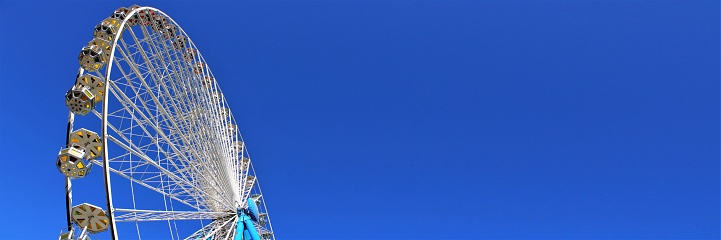 Ferris wheel with copy space