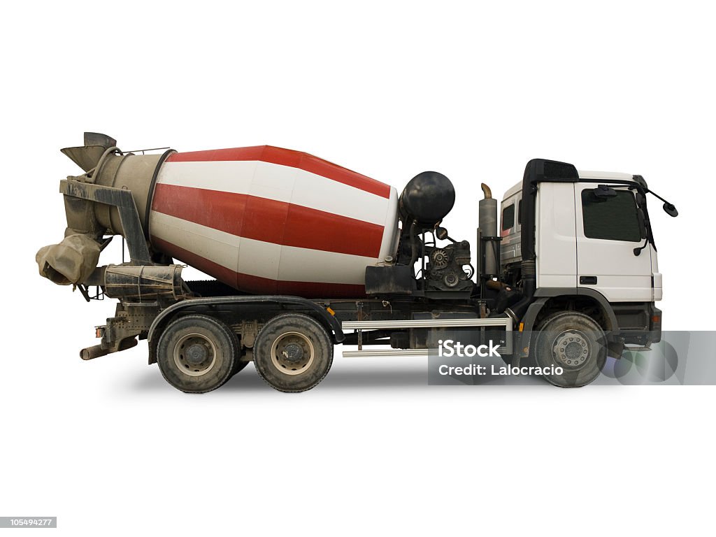 Concrete mixer truck  http://luzzatti.es/0_istock_banners/isolated-vehicles.jpg   Cement Mixer Stock Photo