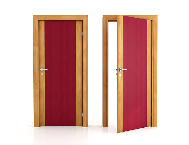 istock two elegant wooden door 105495039
