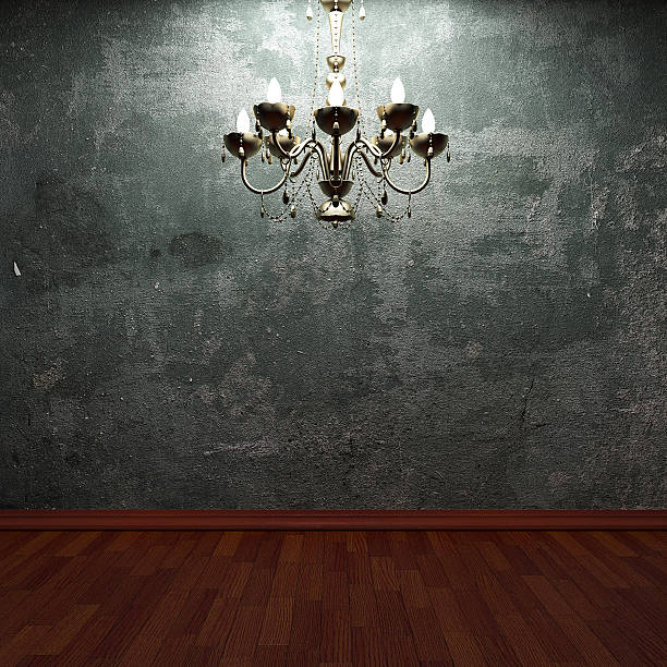 istock old concrete wall and chandelier 105495179