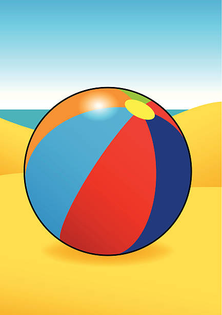 Beach Ball vector art illustration