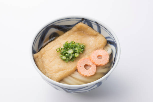 Japanese food, udon Japanese food, warm udon, healthy and tasty. chikuwa stock pictures, royalty-free photos & images