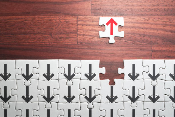 istock Think positive, different and unique concept. Open the way to the future. 1054965502