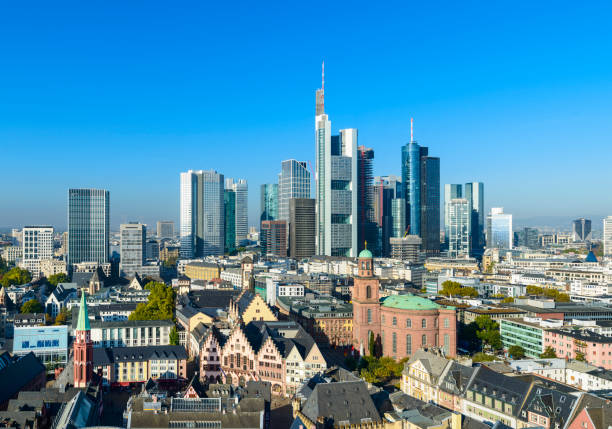 istock Frankfurt City Skyline on a Clear Day, Germany 1054966972