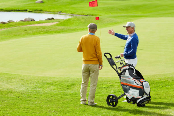 istock Talk of golf players 1054967026