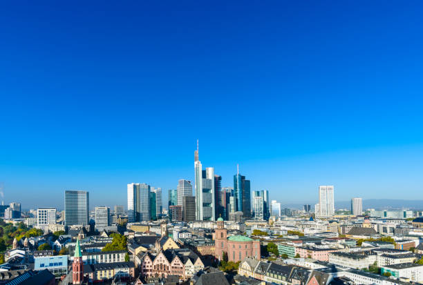 istock Frankfurt City Skyline on a Clear Day, Germany 1054967352