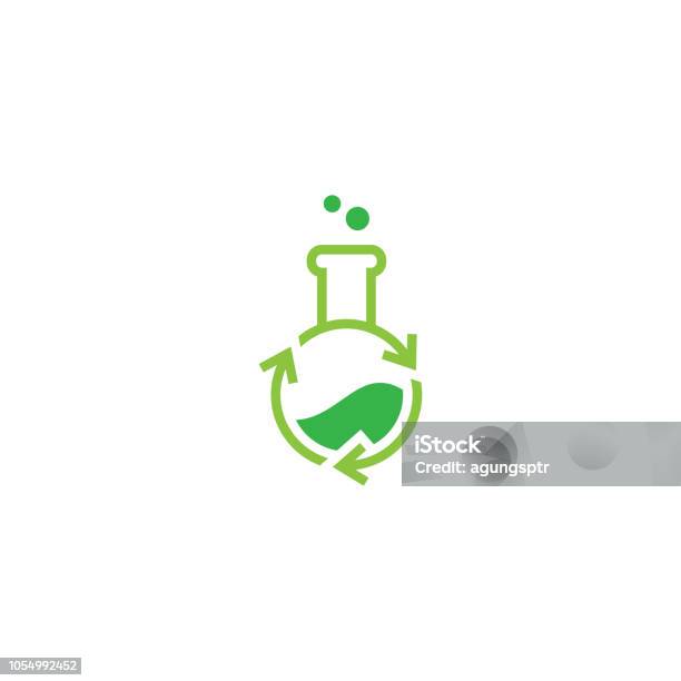 Recycle Lab Logo Design Template Stock Illustration - Download Image Now - Chemical, Chemistry, Recycling