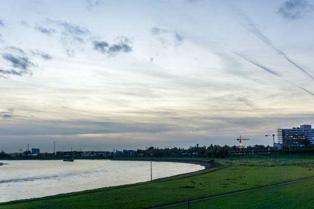 istock Sunset in the city with dramatic sky 1054993848