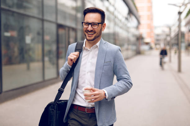 istock Young businessman on his way to work 1054995176