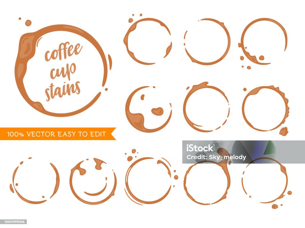 Cofffee Flecken - Lizenzfrei Kaffee - Getränk Vektorgrafik