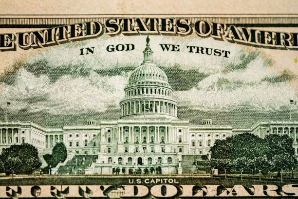 istock Clean and Unused Fifty Dollar Banknotes 1054999300