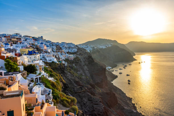 istock Traditional Oia Santorini's houses 1055021060
