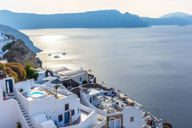 istock Traditional Oia Santorini's houses 1055027158