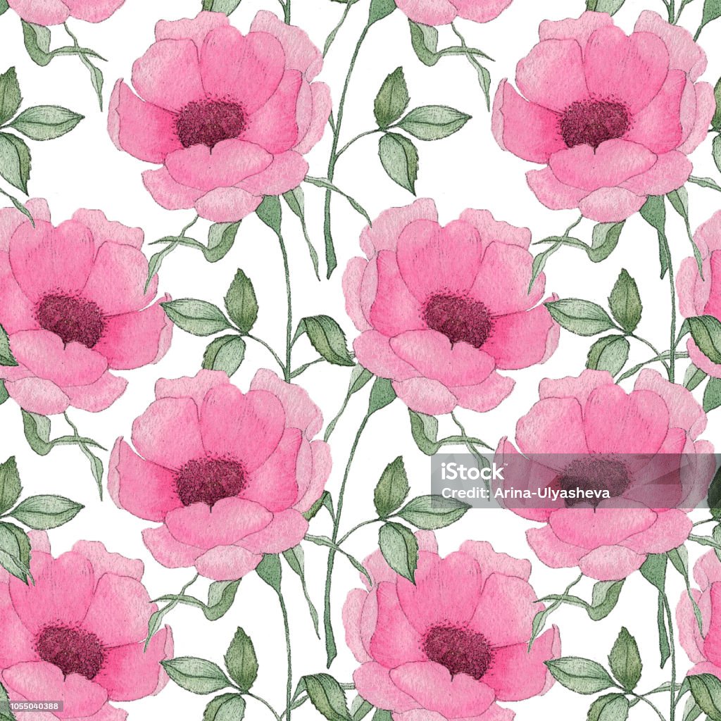 Wild Pink Pattern Pink Pattern Flowers