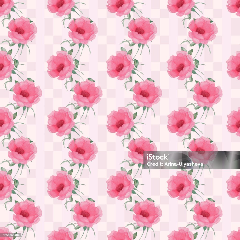 Ilustración de Patrón Transparente Con Flores Rosas Y Hojas Sobre Fondo Blanco Patrón Floral Acuarela Flor En Color Rosa Patrón De Flores Para Fondo De Pantalla Tarjeta O Tela y más Vectores Ilustración de Patrón Transparente Con Flores Rosas Y Hojas Sobre Fondo Blanco Patrón Floral Acuarela Flor En Color Rosa Patrón De Flores Para Fondo De Pantalla Tarjeta O Tela y más Vectores
