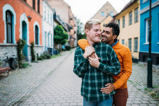 istock Gay couple on city break 1055041858