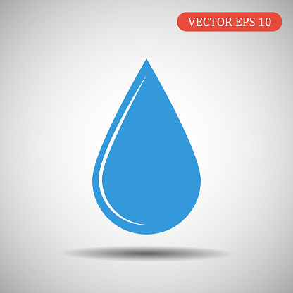 Blue Drop Vector Drop Of Blue Colorvector Illustration Eps 10 Stock Illustration ...