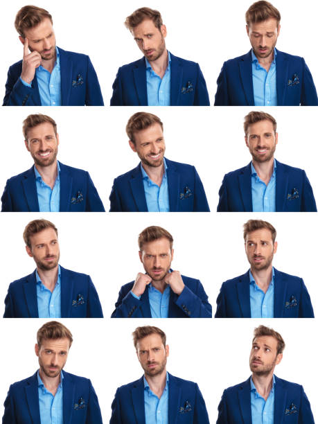 istock collage image of 12 images of the same elegant man 1055047788