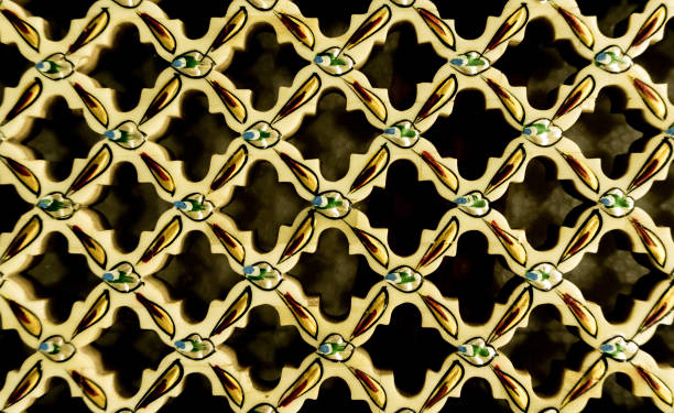 istock Texture of stone carving with precious stones. 1055048120