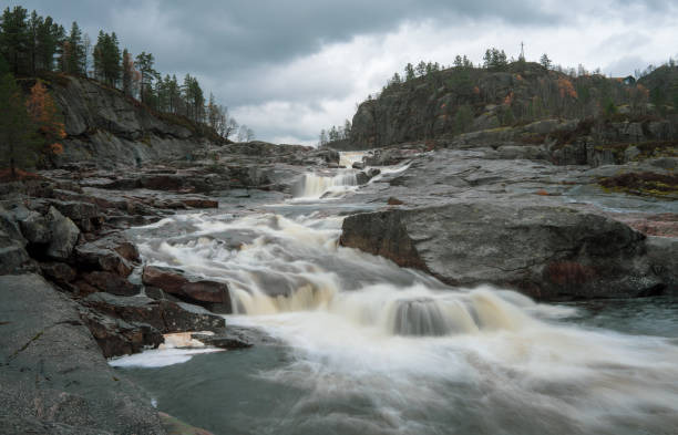 istock Nessefossen. A waterfall in Sirdal, Norway. 1055048432