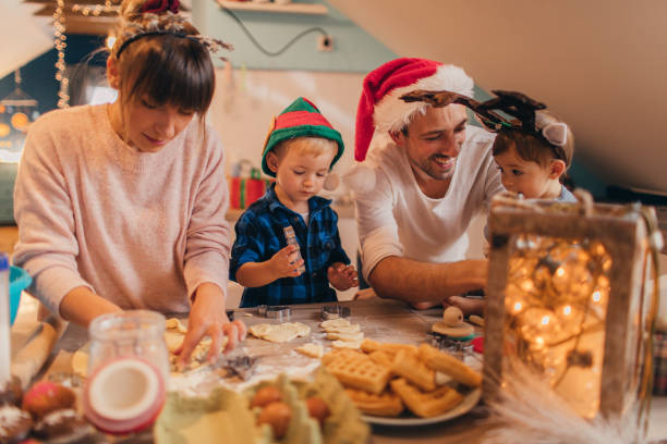 istock Family baking Christmas cookies 1055056976