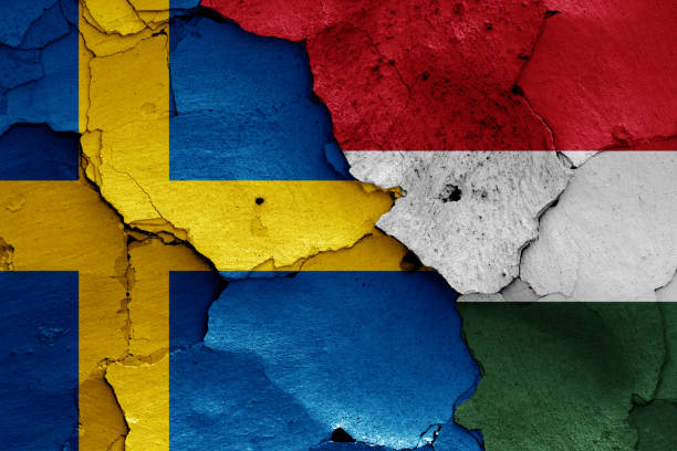 istock flags of Sweden and Hungary 1055062530