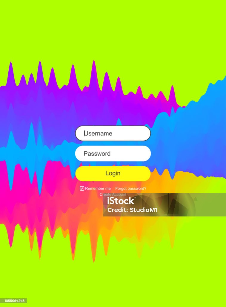 Sign In Background Login User Interface Modern Screen Design For Mobile App And Web Design ...