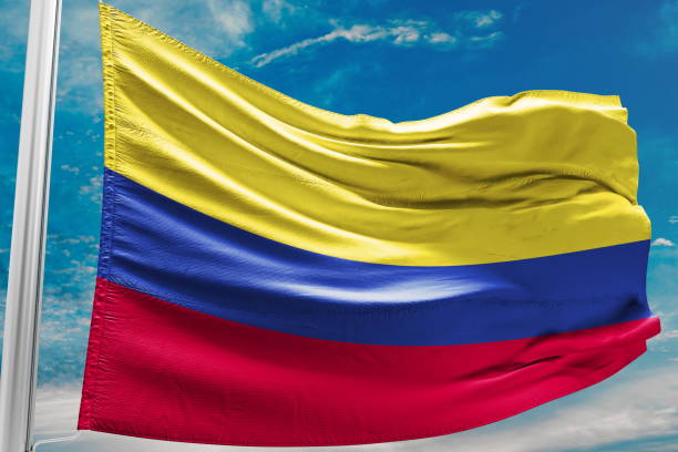 istock Colombia National Flag 1055070752