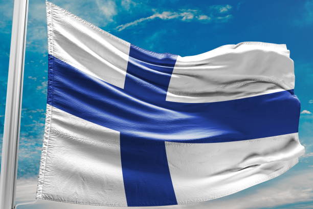 istock Finland National Flag 1055070928
