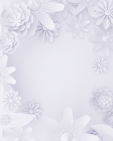 Round White Floral Wallpaper Stock Photo - Download Image Now - Abstract,  Banner - Sign, Billboard - iStock