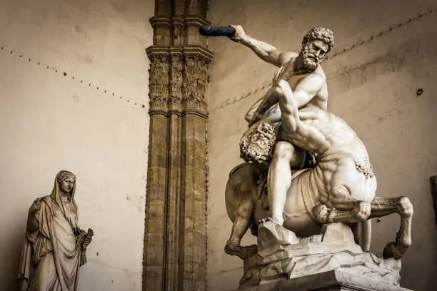 Photo of Hercules and the centaur Nessus, Loggia dei lanzi, Florence