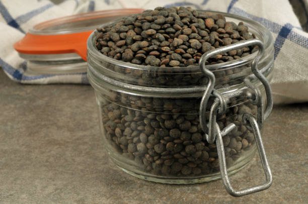 istock Jar of dry lentils 1055085788