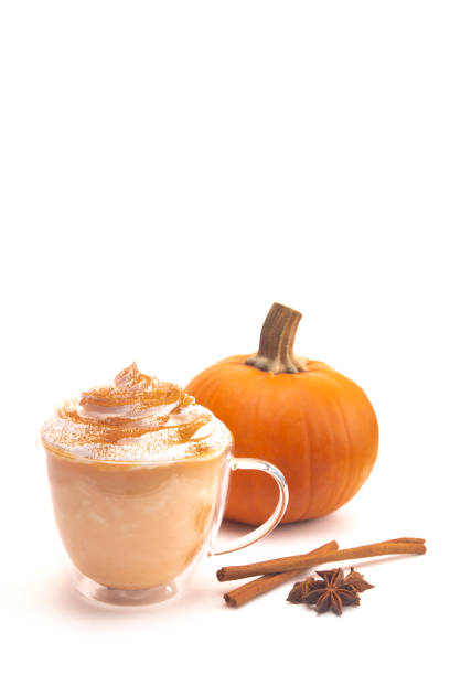 istock A Pumpkin Spice Latte on a White Background 1055090510
