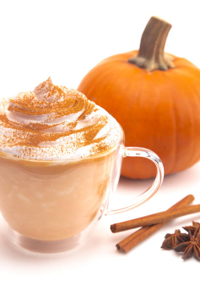 istock A Pumpkin Spice Latte on a White Background 1055090726