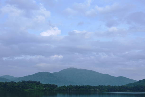 istock landscape of cloud floating on mountain peak 1055091628