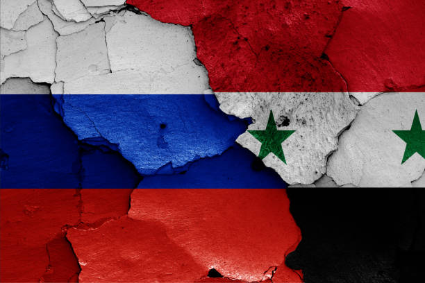 istock flags of Russia and Syria 1055094988