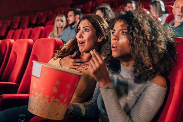 istock Surprised women in cinema 1055097784