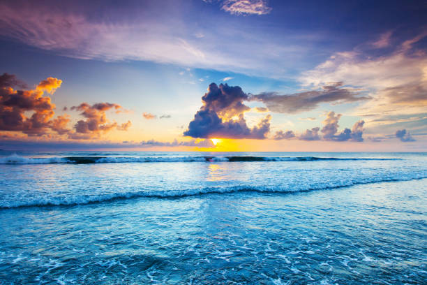istock Radiant sea beach sunset 1055097884