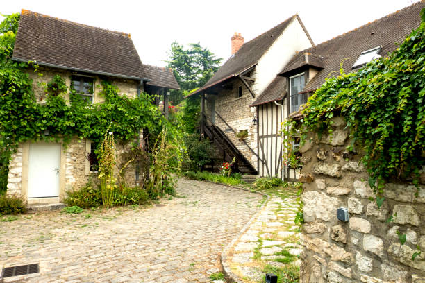 France, picturesque village of Giverny in Normandie It is best known as the location of Claude Monet's garden and home. France, picturesque village of Giverny in Normandie It is best known as the location of Claude Monet's garden and home foundation claude monet photos stock pictures, royalty-free photos & images
