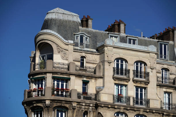 istock paris roofs chimney and building cityview 1055103088