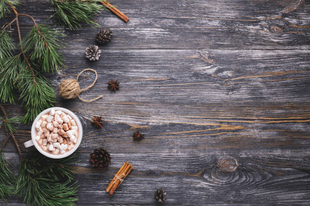 istock Cup of hot cocoa with marshmallows. 1055104504