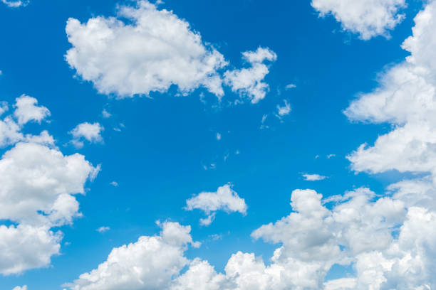 istock Beautiful cirrus clouds against the blue sky 1055105014