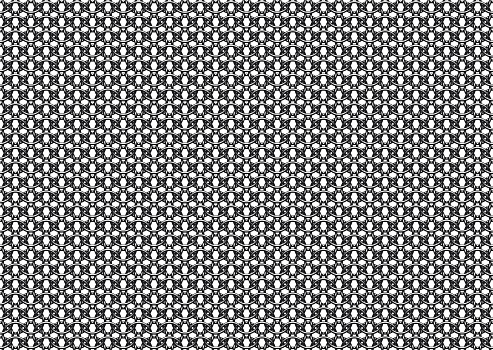 Seamless vector pattern of european '6 in 1' chain mail