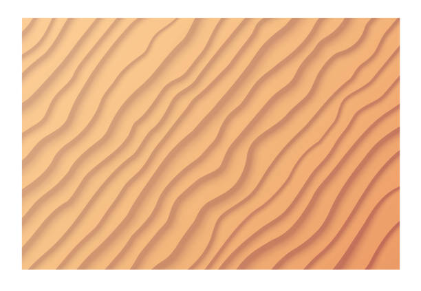Sand waves of desert. Vector illustration Sand waves of desert. Vector illustration sand patterns stock illustrations