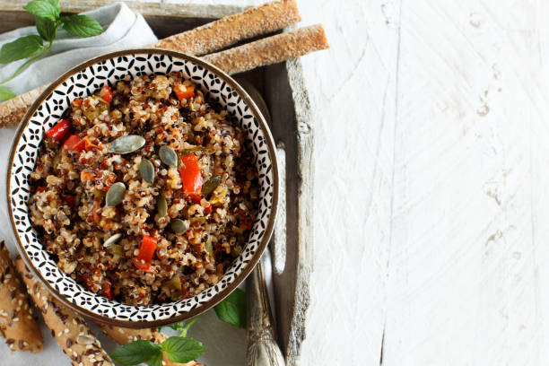 istock Tricolor Quinoa and Vegetables  stew 1055108370